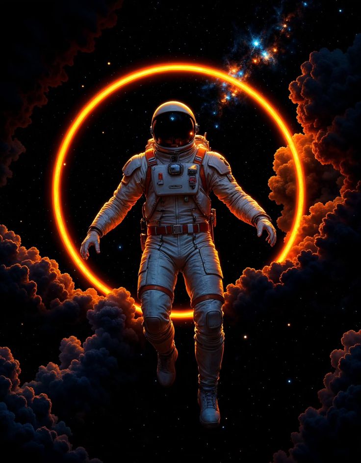 Imagen de astronauta en espacio