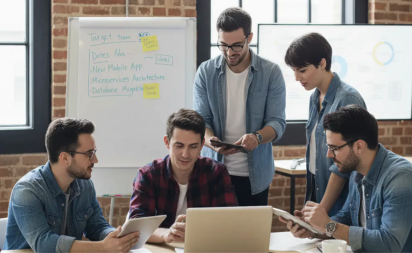 A high-velocity development team working remotely, illustrating Surge Capacity for rapid scaling of software features and microservices.