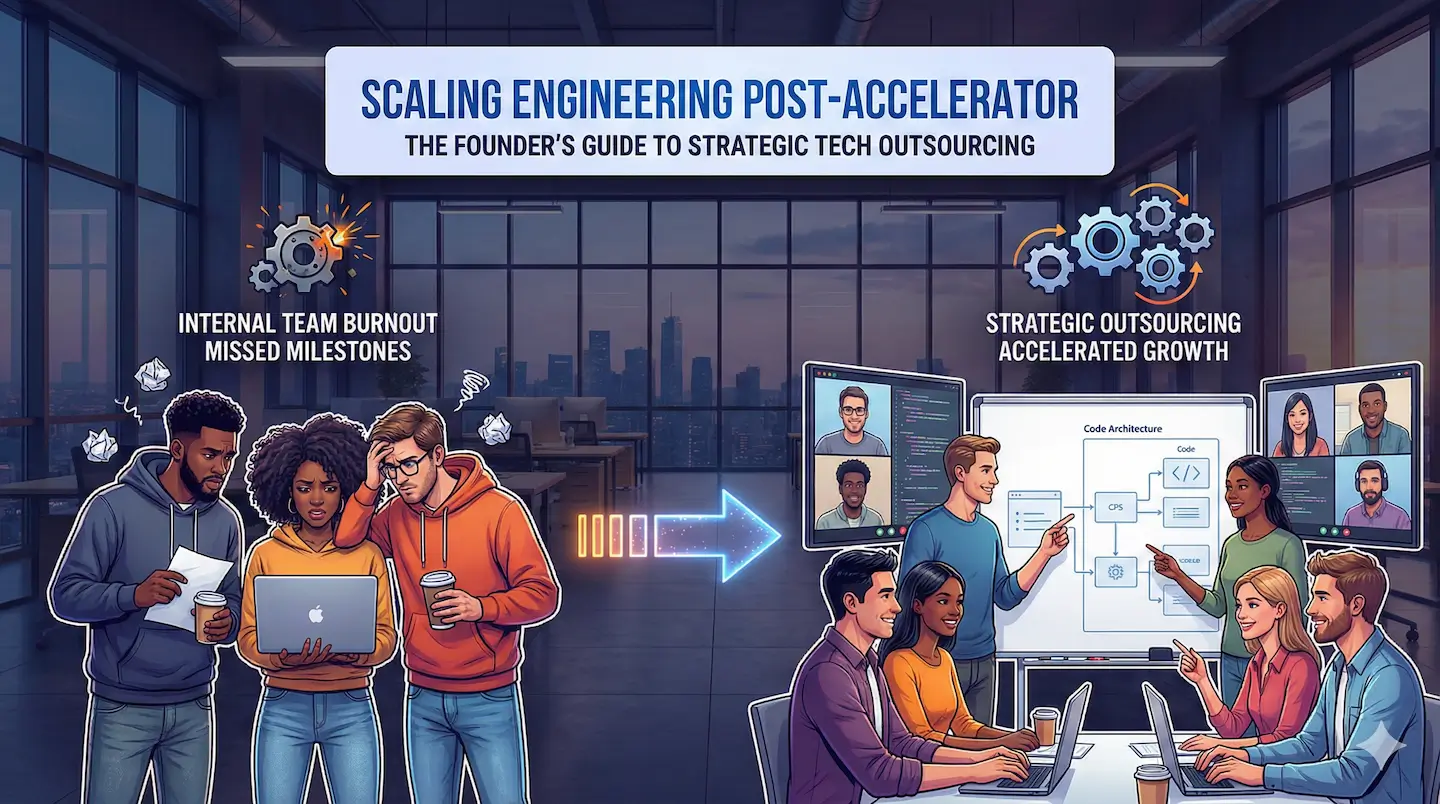 Scaling Engineering Post-Accelerator: The Founder’s Guide to Strategic Tech Outsourcing