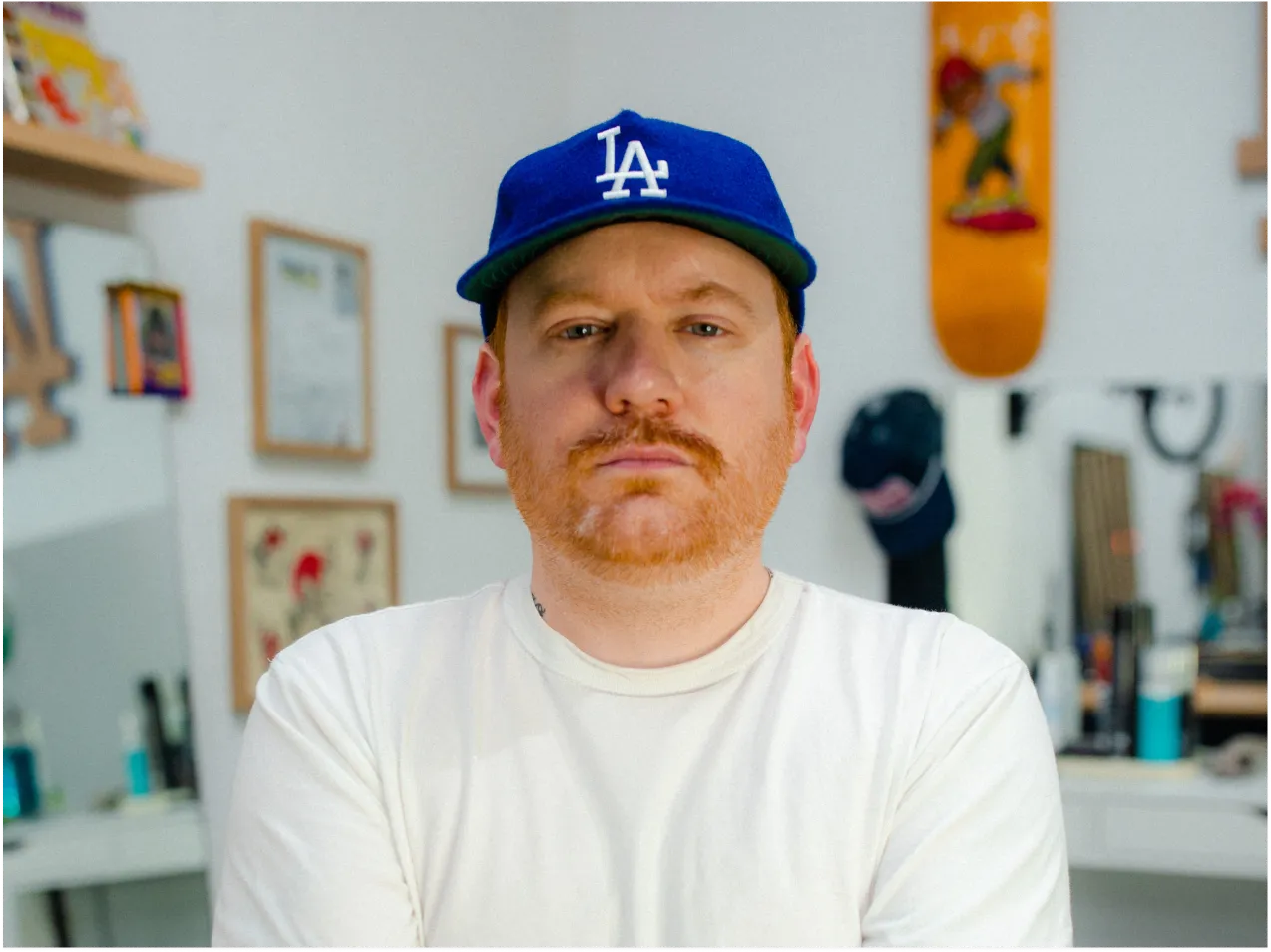Portrait of Sam Paulson, barber and owner of a neighborhood barbershop studio in Lakeland, FL