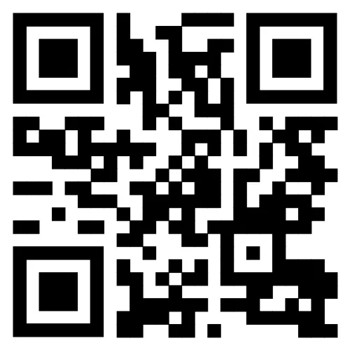Black and white QR code on a white background.