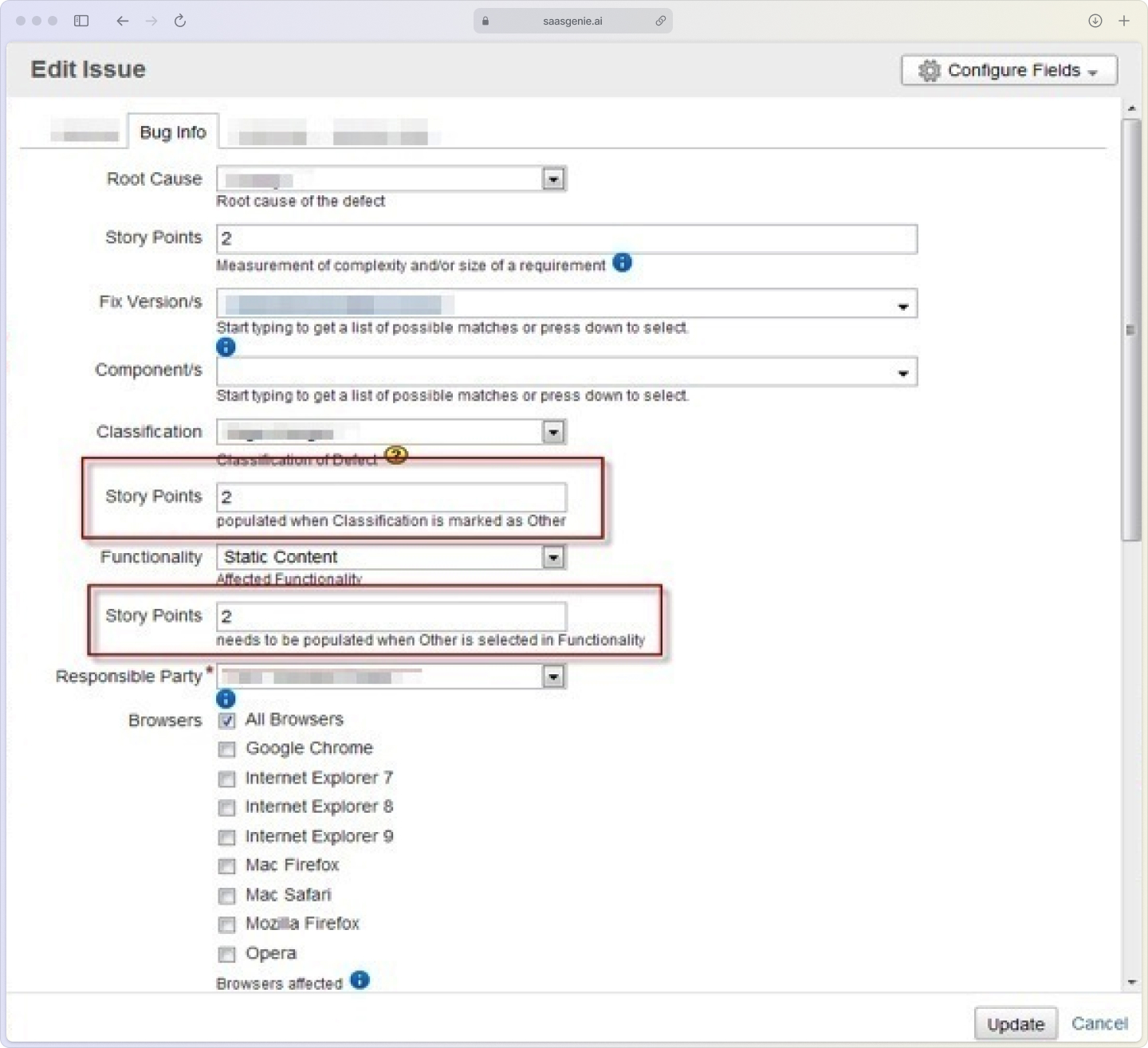 Problem management process- custom fields configuration for root cause analysis in JSM