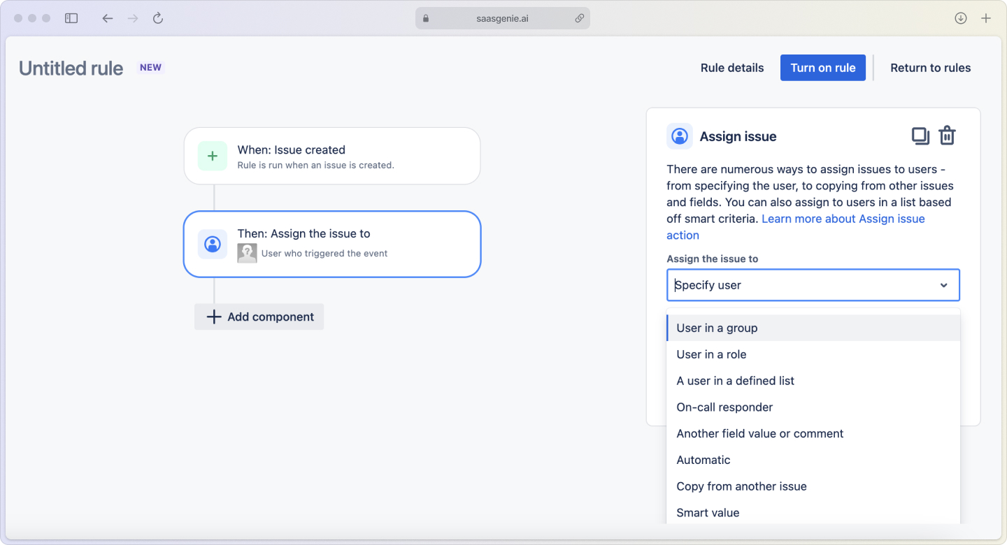 Problem manager process: automation rule builder in JSM for creating problems from recurring incidents