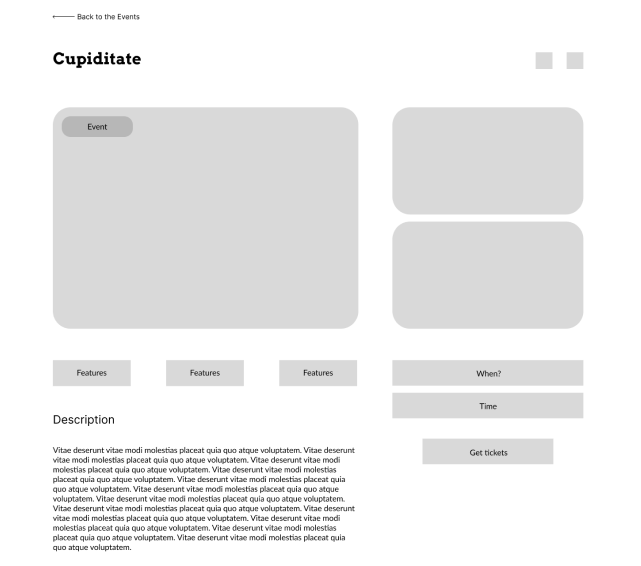 Digital wireframe (web version)