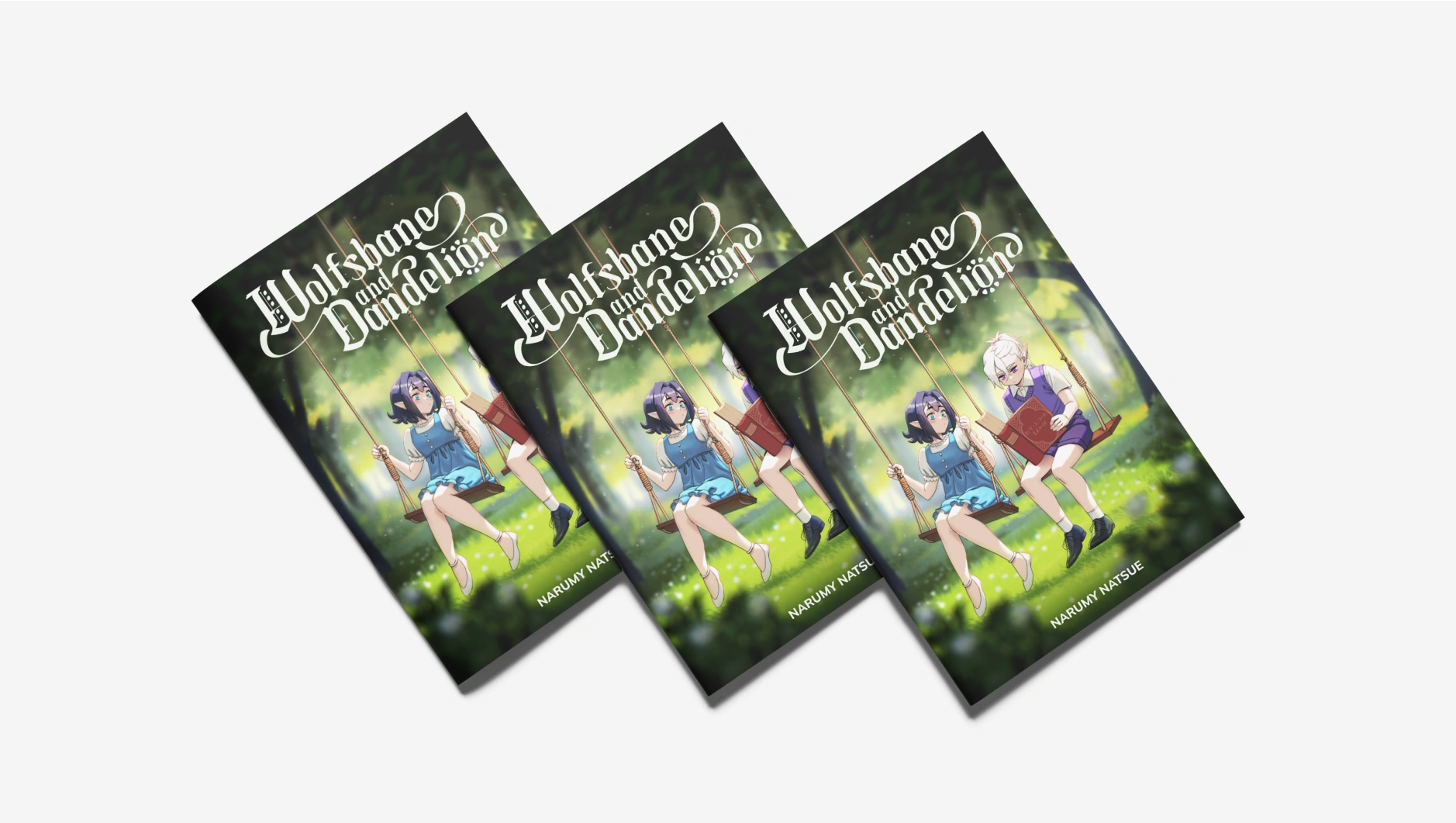 Wolfsbane and Dandelion comic mockup
