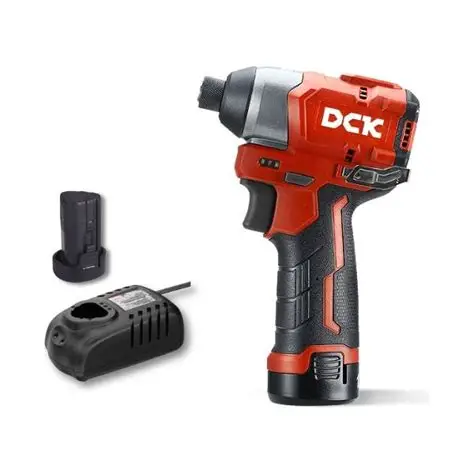 DCK 12V aku udarni odvijač bez četkica KDPL04-8, set baterija, punjač i kofer