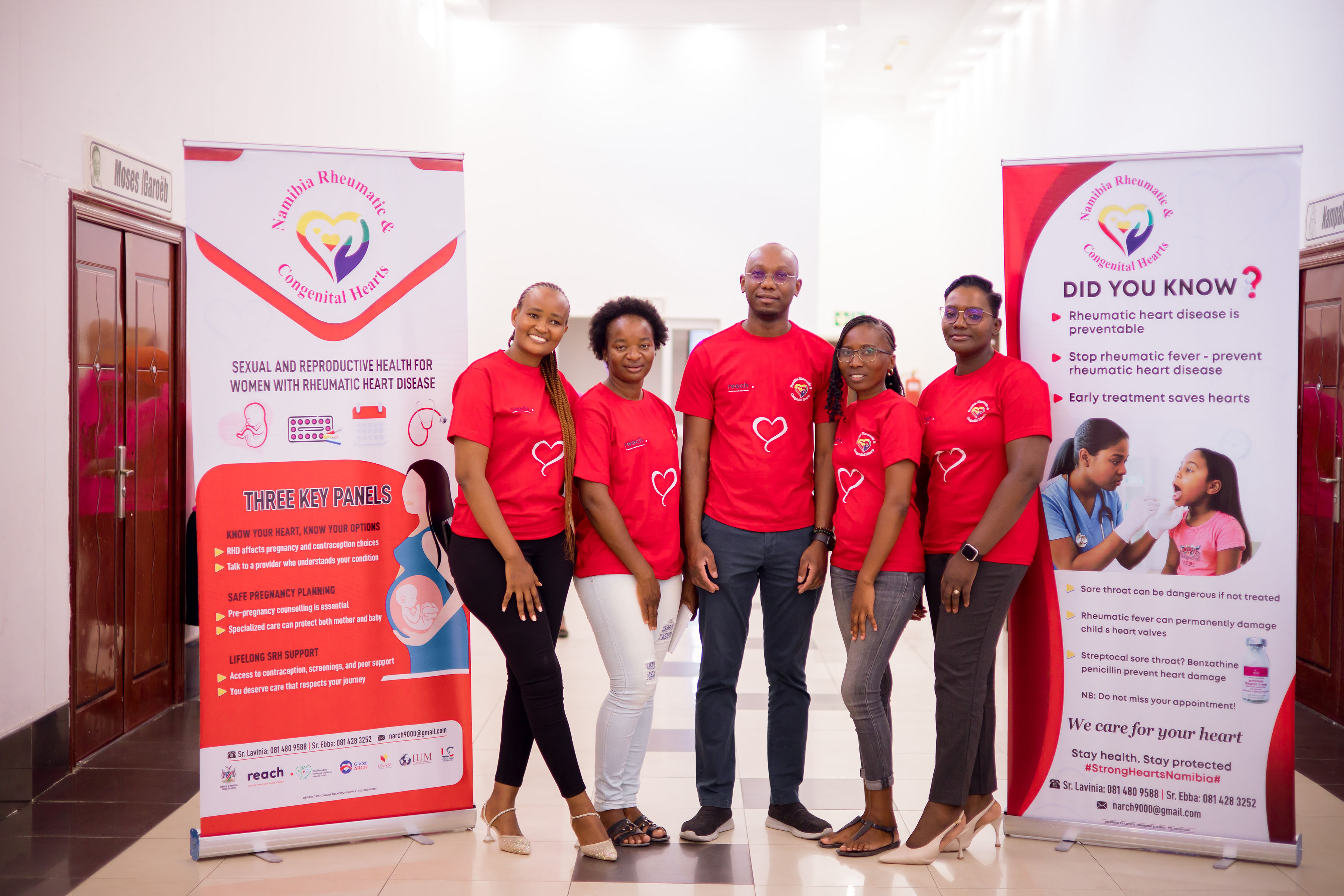 A group of people posing for a photoAI-generated content may be incorrect.