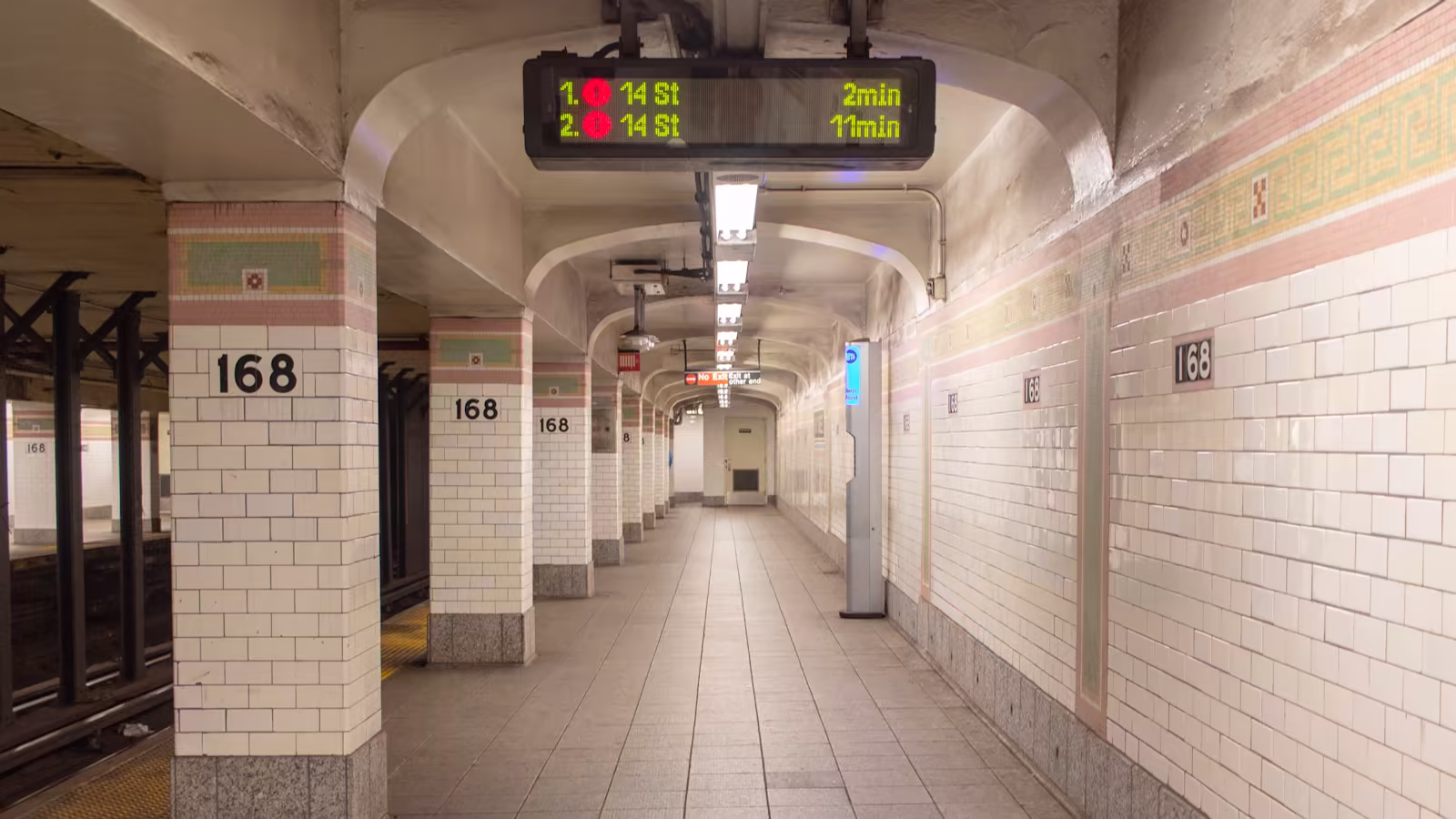 Signage guiding each traveler directly to the correct platform