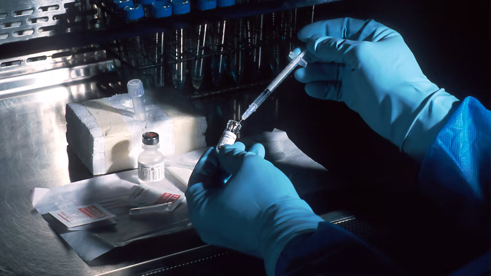 A conservation laboratory maintaining samples and their provenance