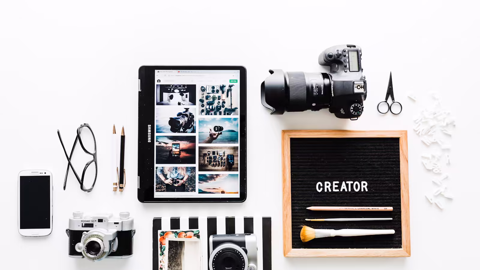 Mood board in a creative studio, illustrating consistent and scalable art direction.
