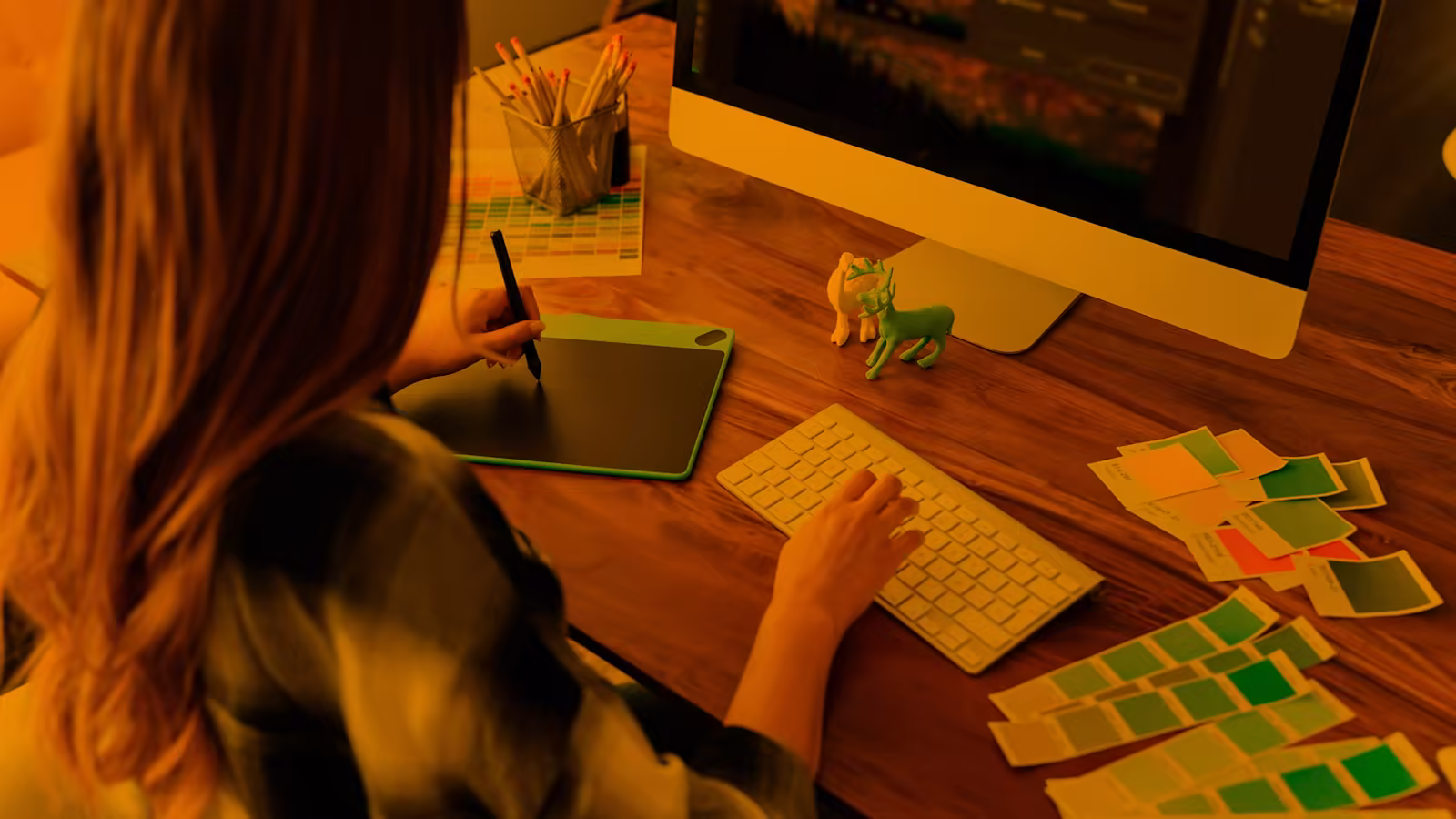 Animated visual design on screen, illustrating motion design in service of the brand.