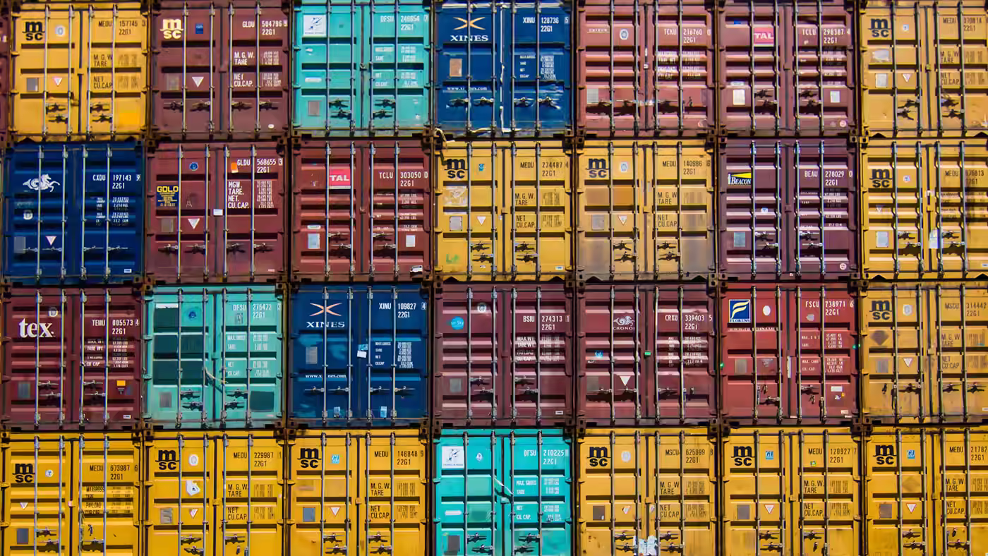 Sealed cargo modules inspected before and during operation