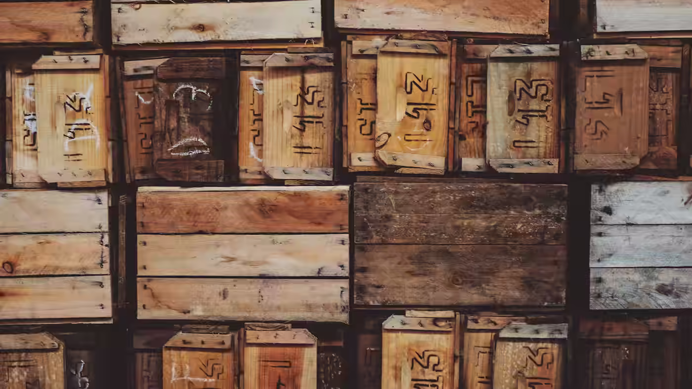 Sealed boxes checked according to their origin before entering the workshop