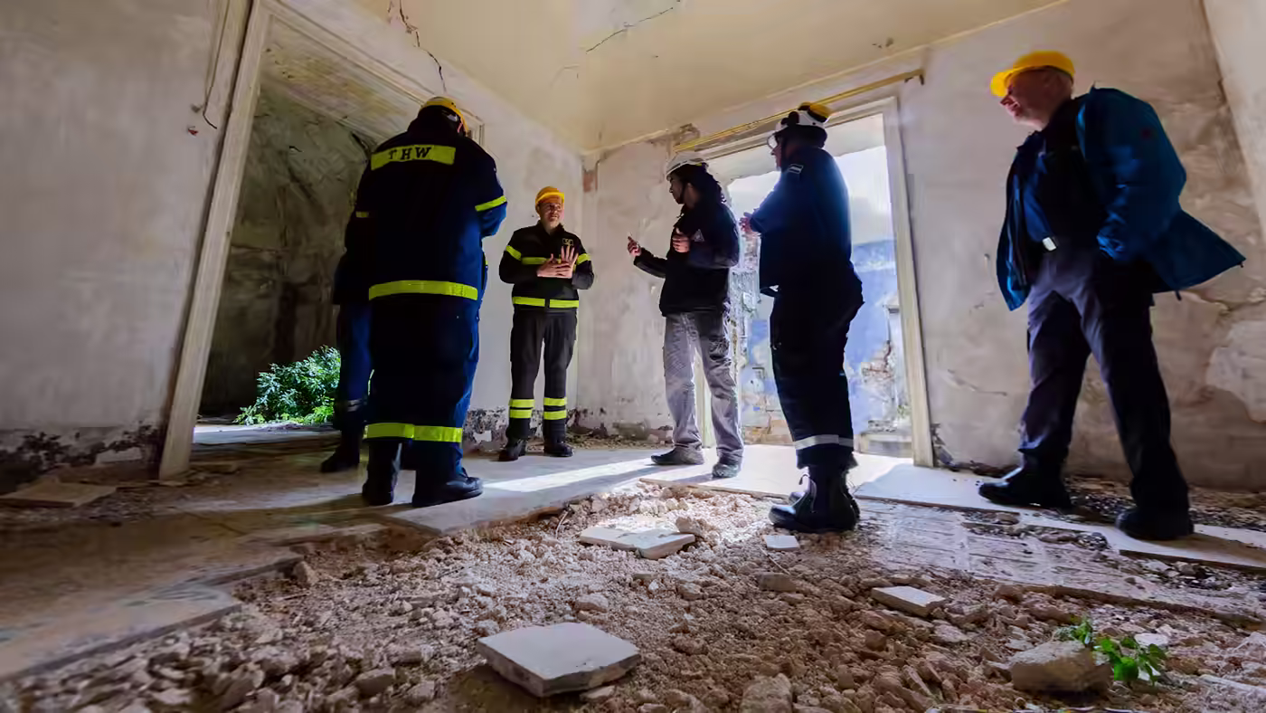 A methodical inspection of a building after its opening