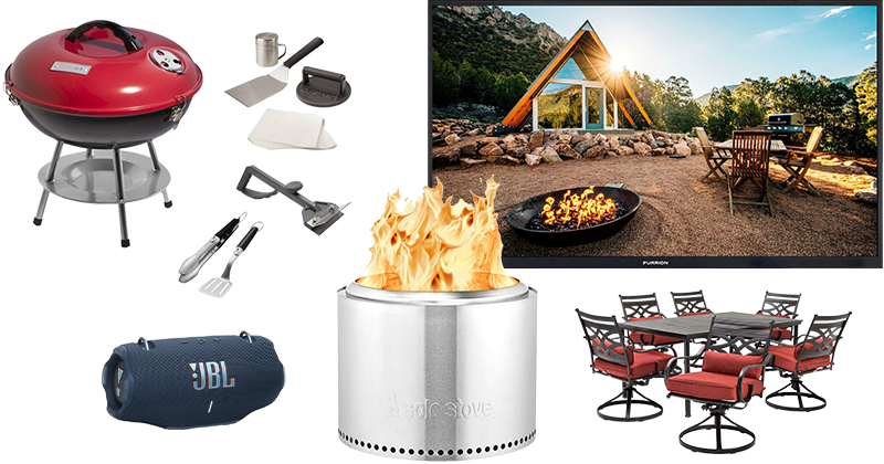 An array of outdoor merchandise award options.