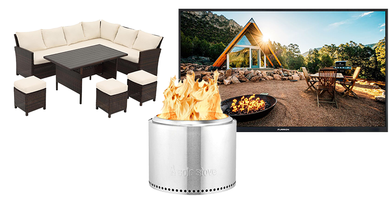 An array of outdoor merchandise award options.