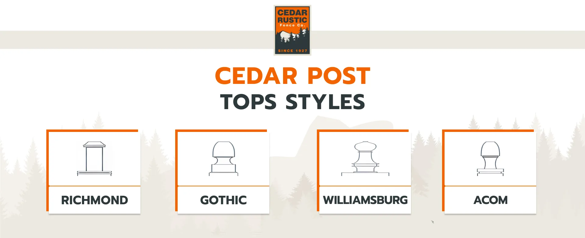 Cedar Post Tops Styles