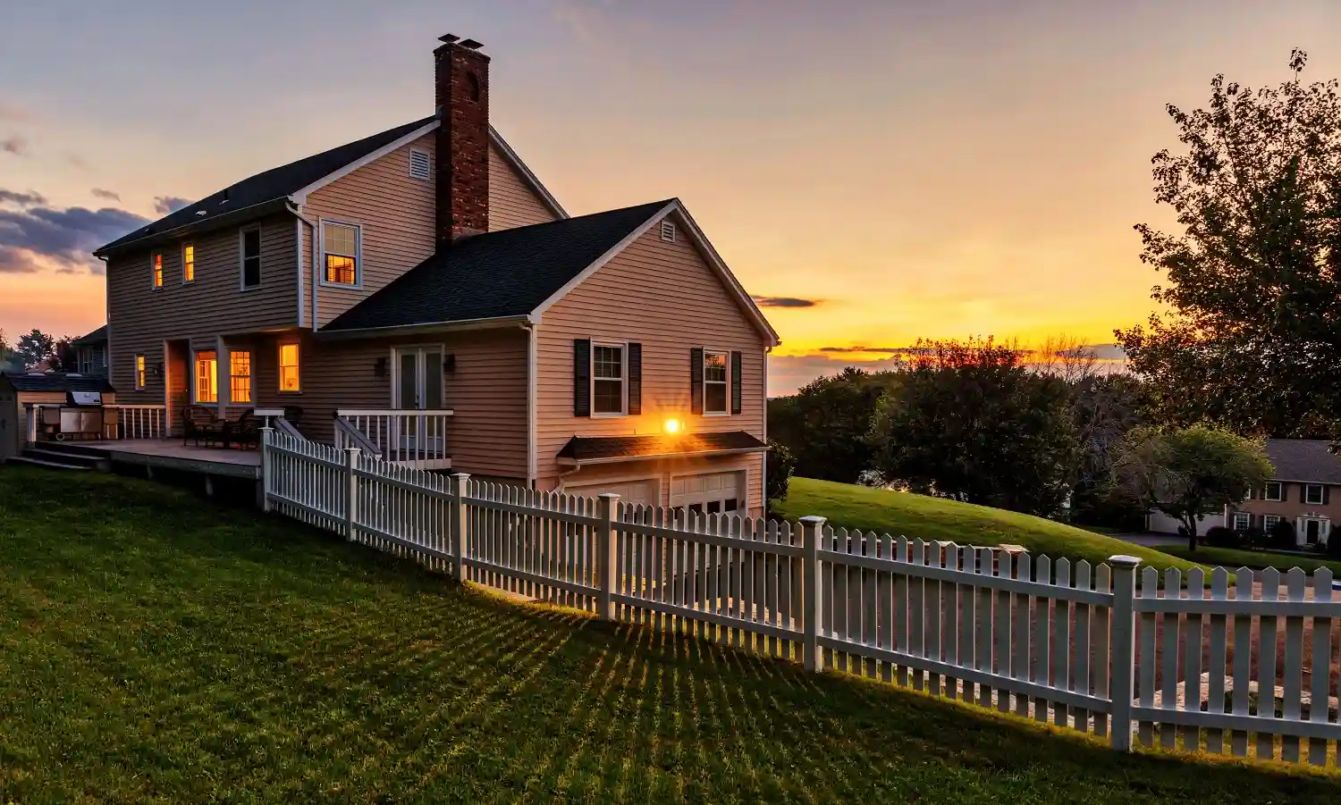 first photo of white beautiful fence