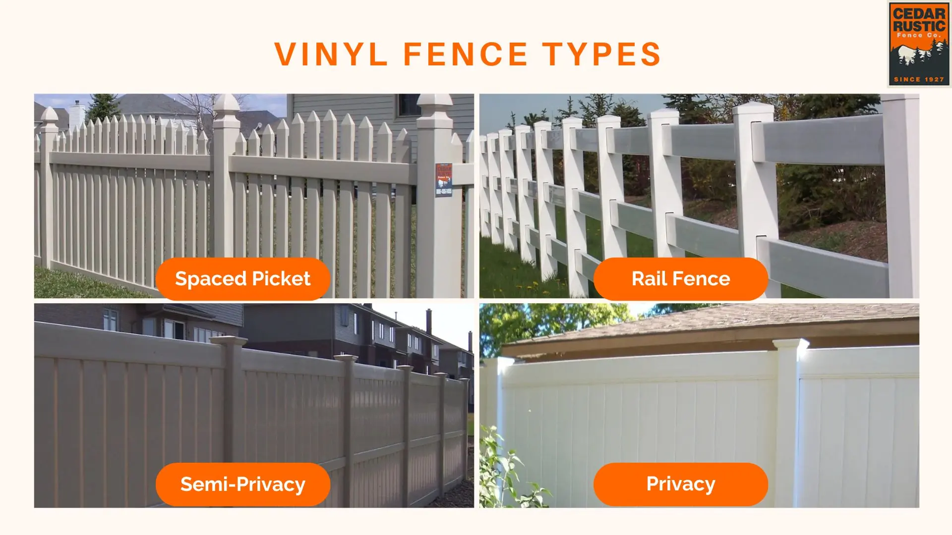 Vinyl Fence Types