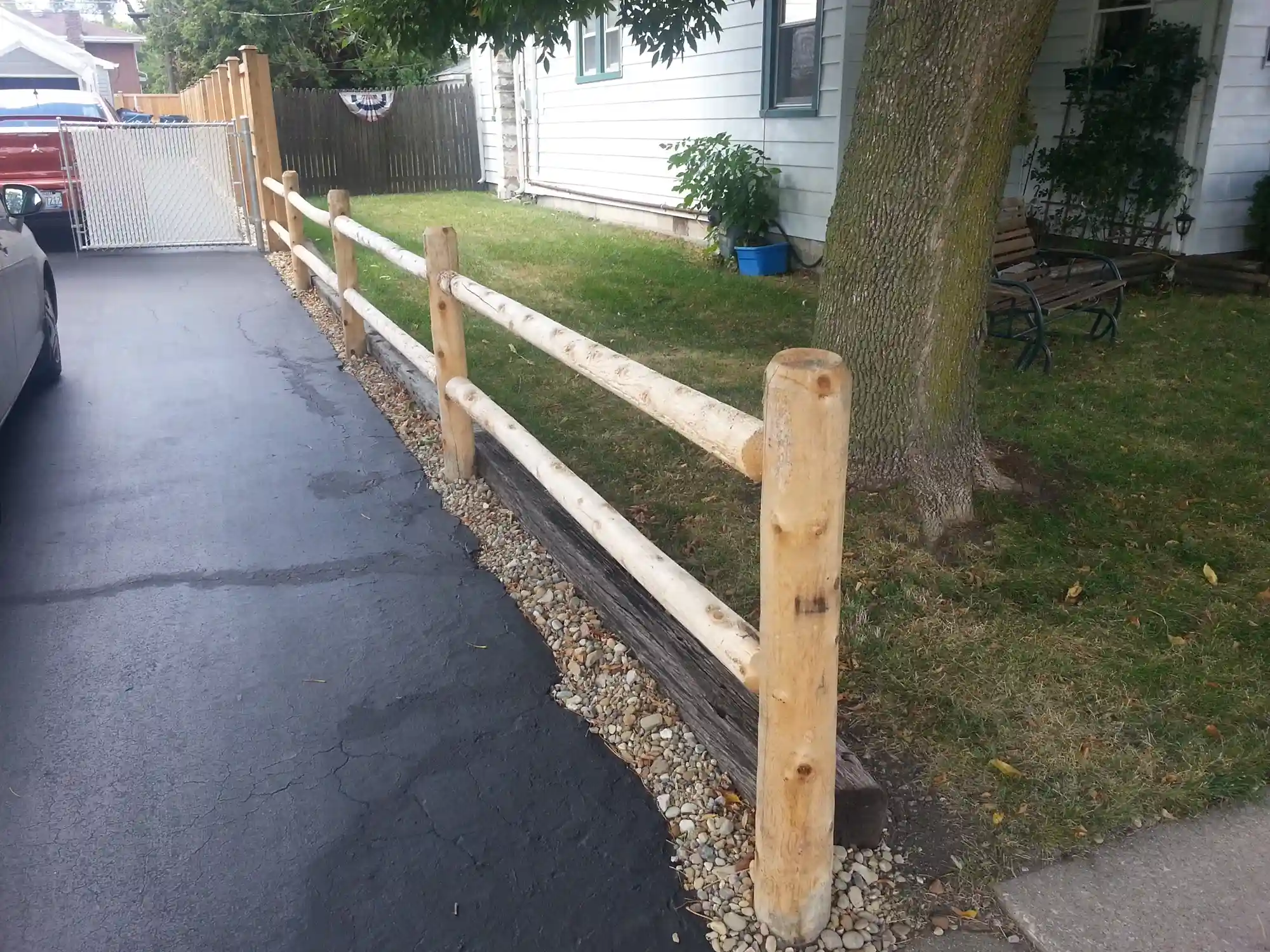 first photo of white beautiful fence