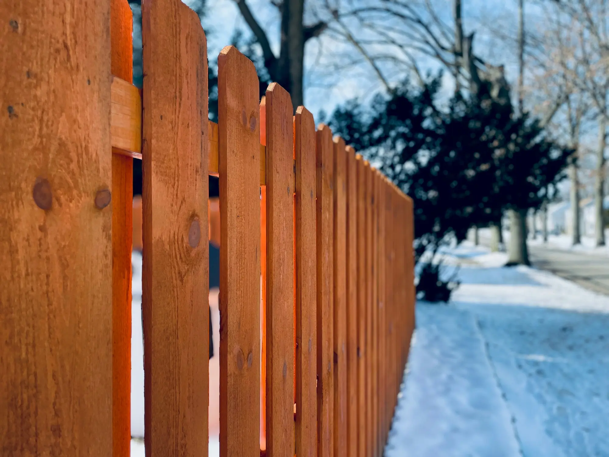 first photo of white beautiful fence