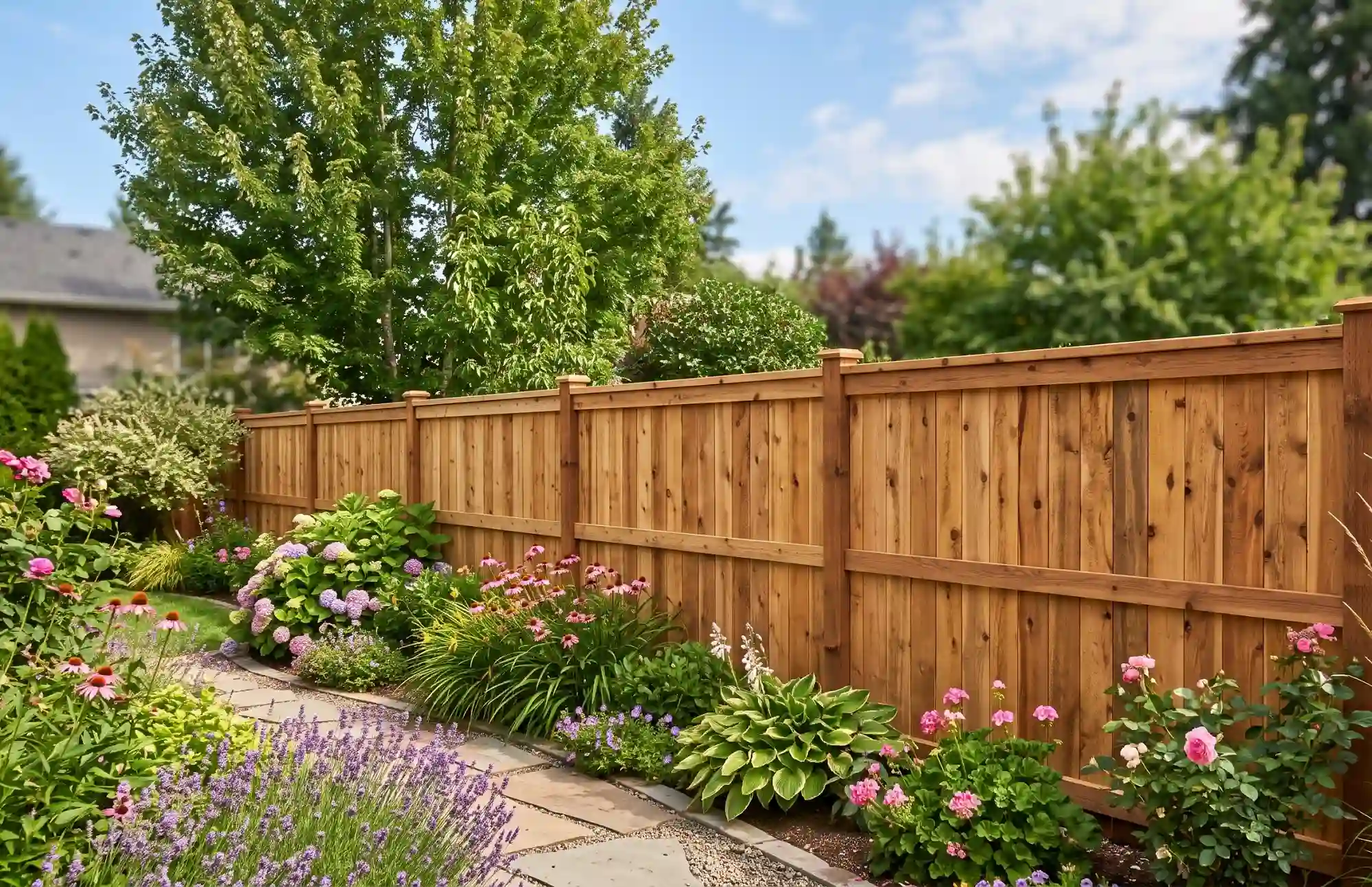 first photo of white beautiful fence
