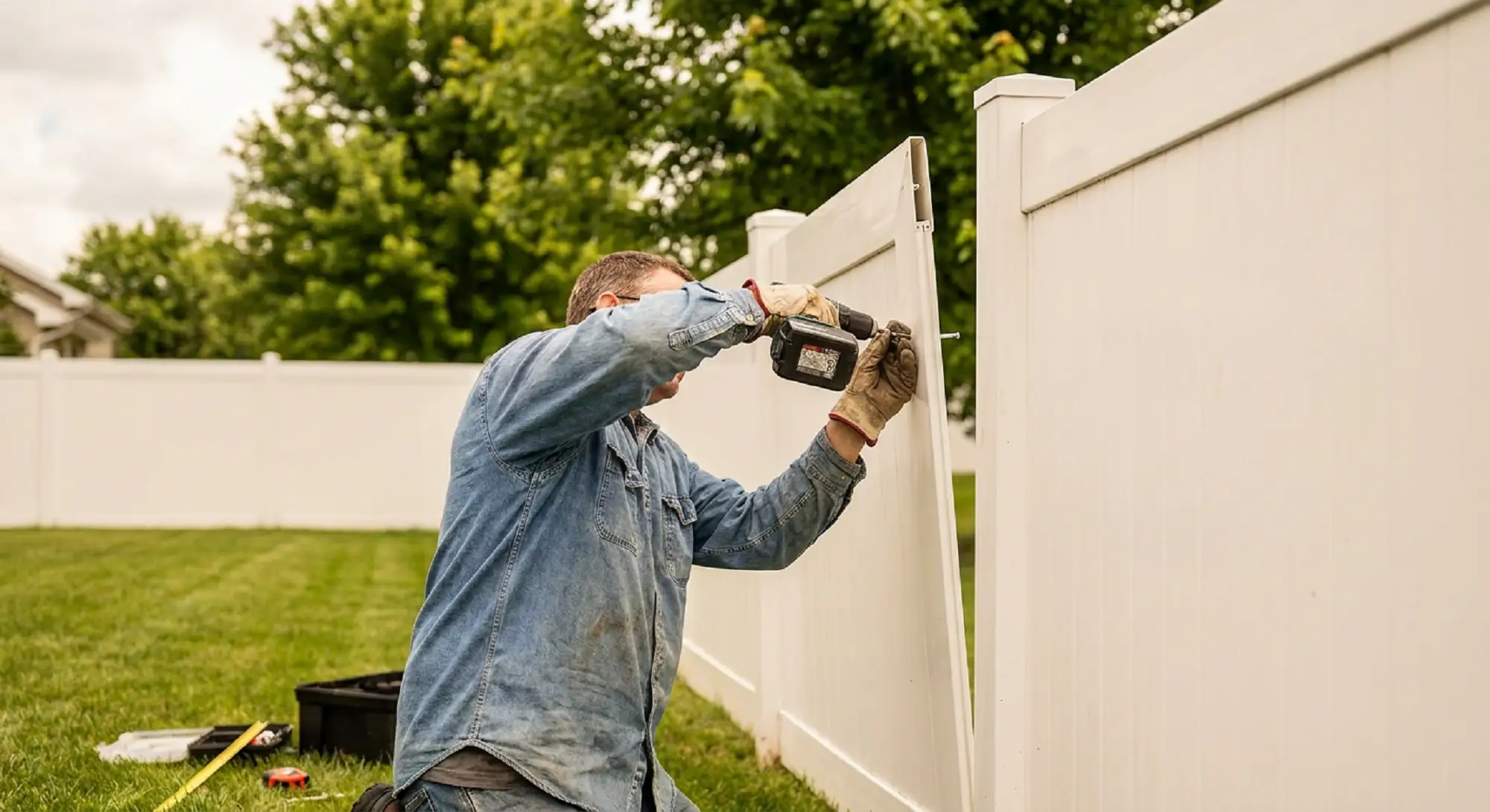 first photo of white beautiful fence