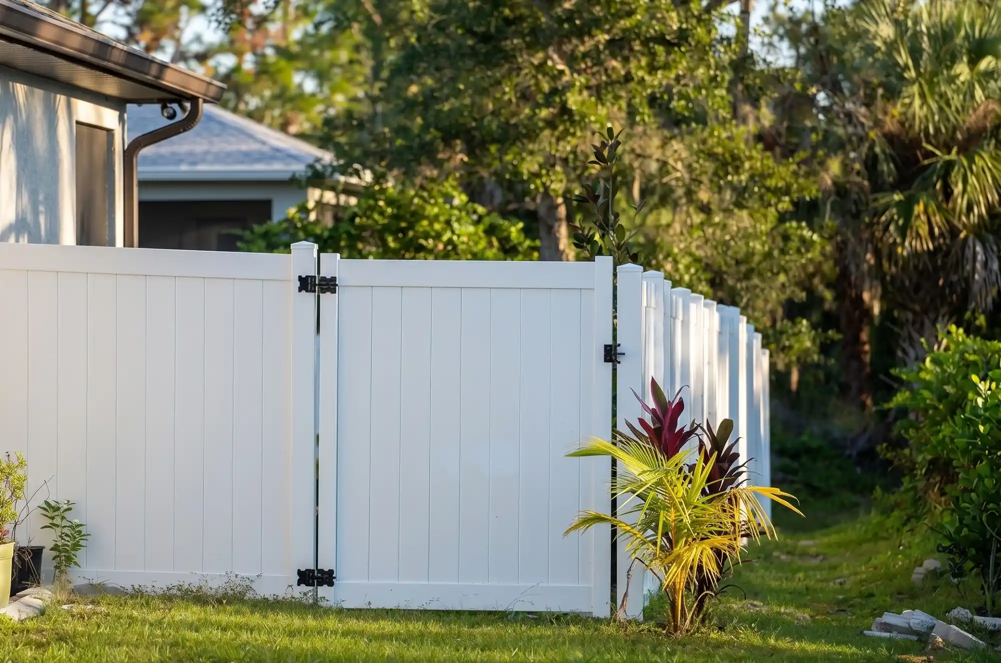 first photo of white beautiful fence