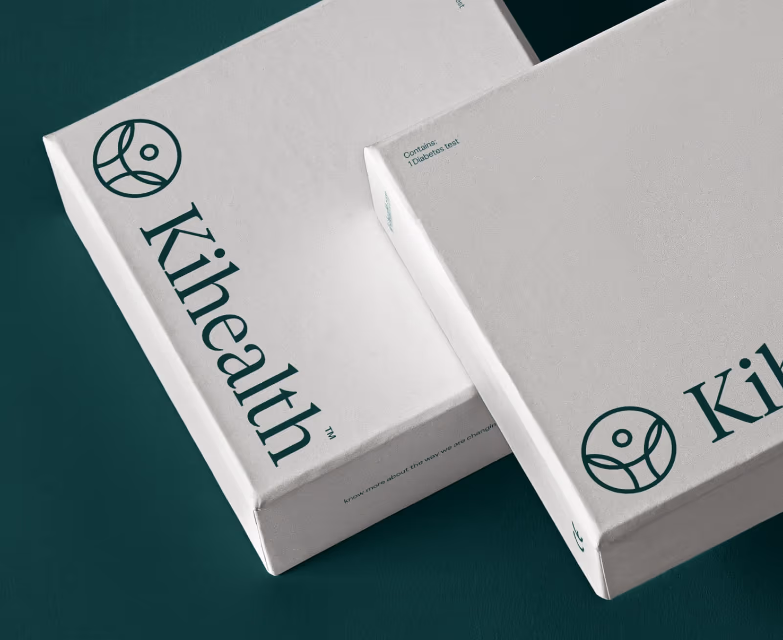 Kihealth Branding on a box mockup