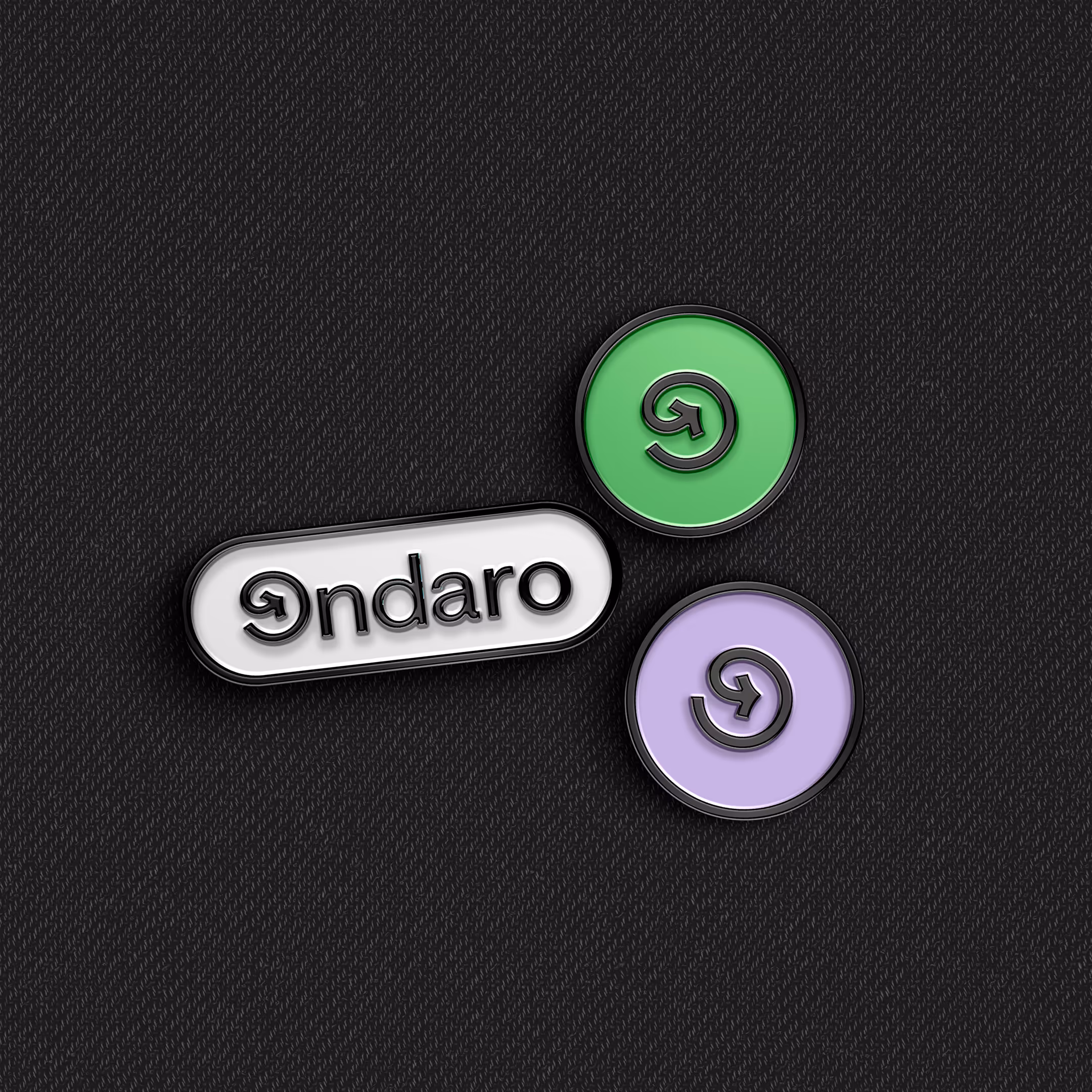 A stylized logo with the word 'ndaro' next to two colored circular icons, one green and one purple, each featuring a curved arrow symbol.
