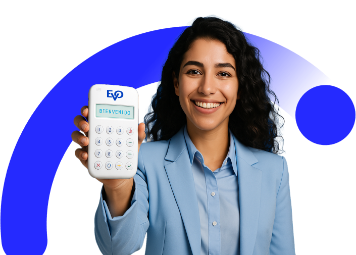 Mujer con Evo pago