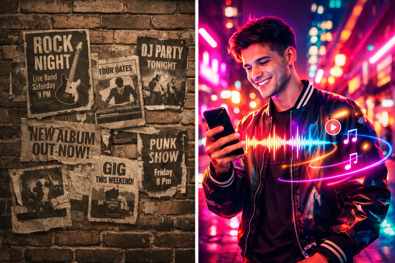 Traditional music marketing versus modern digital creator content strategy