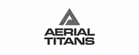 Aerial Titans logo: gray triangle and text.