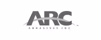 ARC Abrasives Inc. logo: gray text with a swoosh.