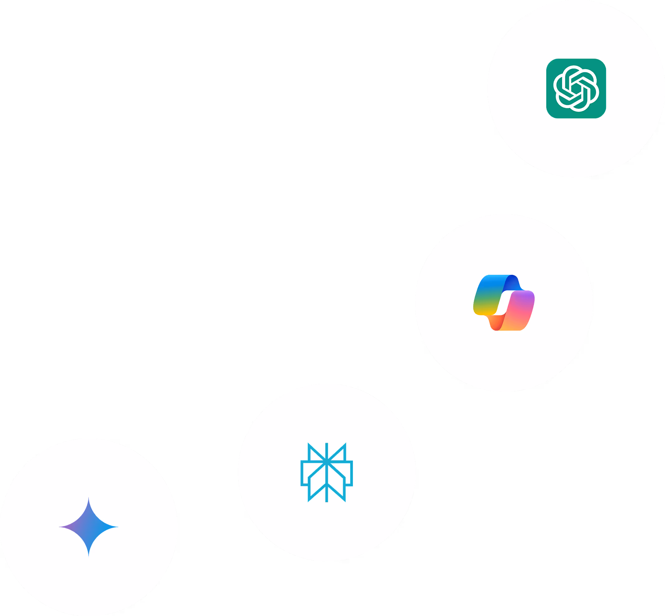 icons for gpt, gemini, copilot and perplexity