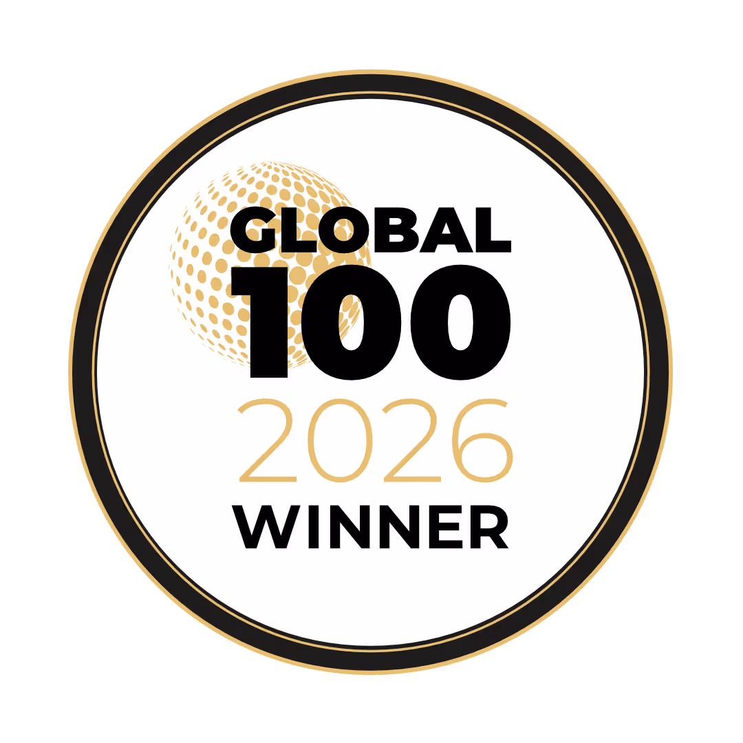global 100 2026 winner certificate
