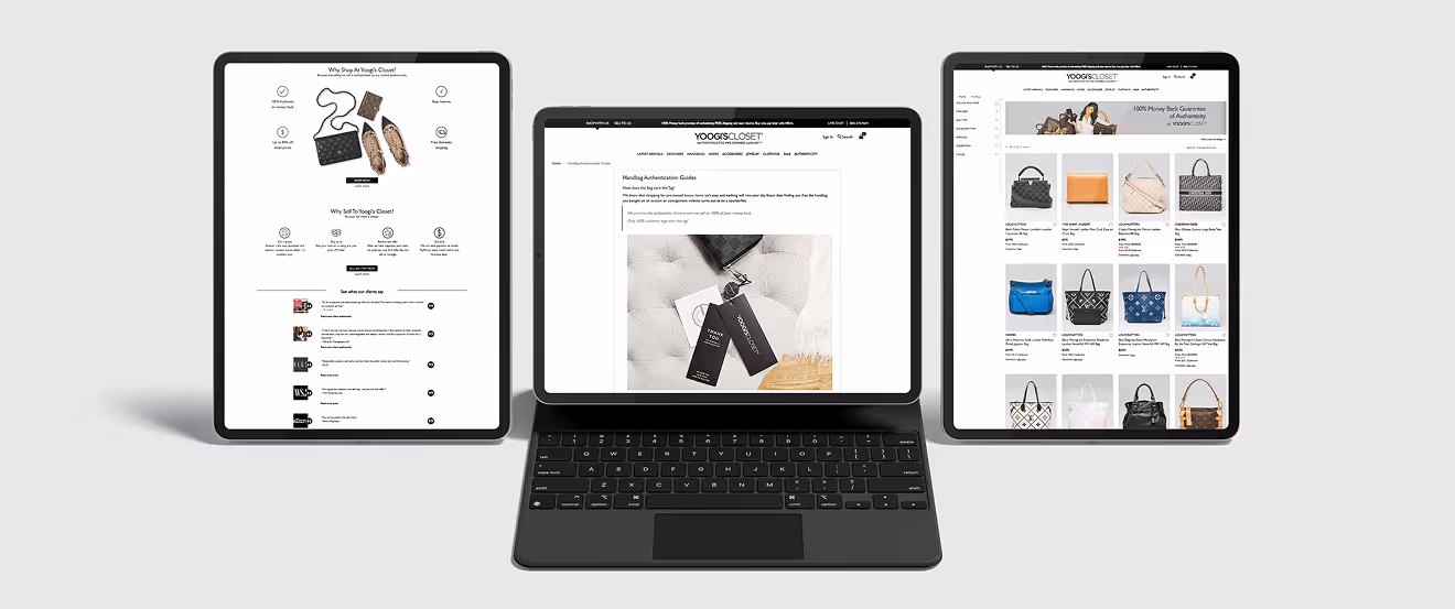 Tablet and two smaller device screens displaying Shoebacca online store with shoe listings, categories, and product details on a red background.