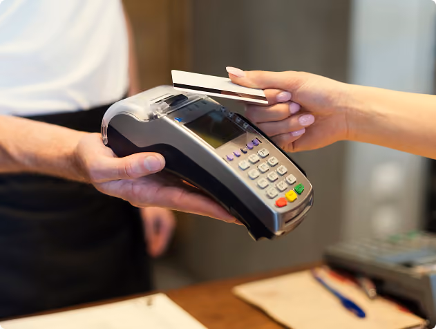 Card payment on POS terminal