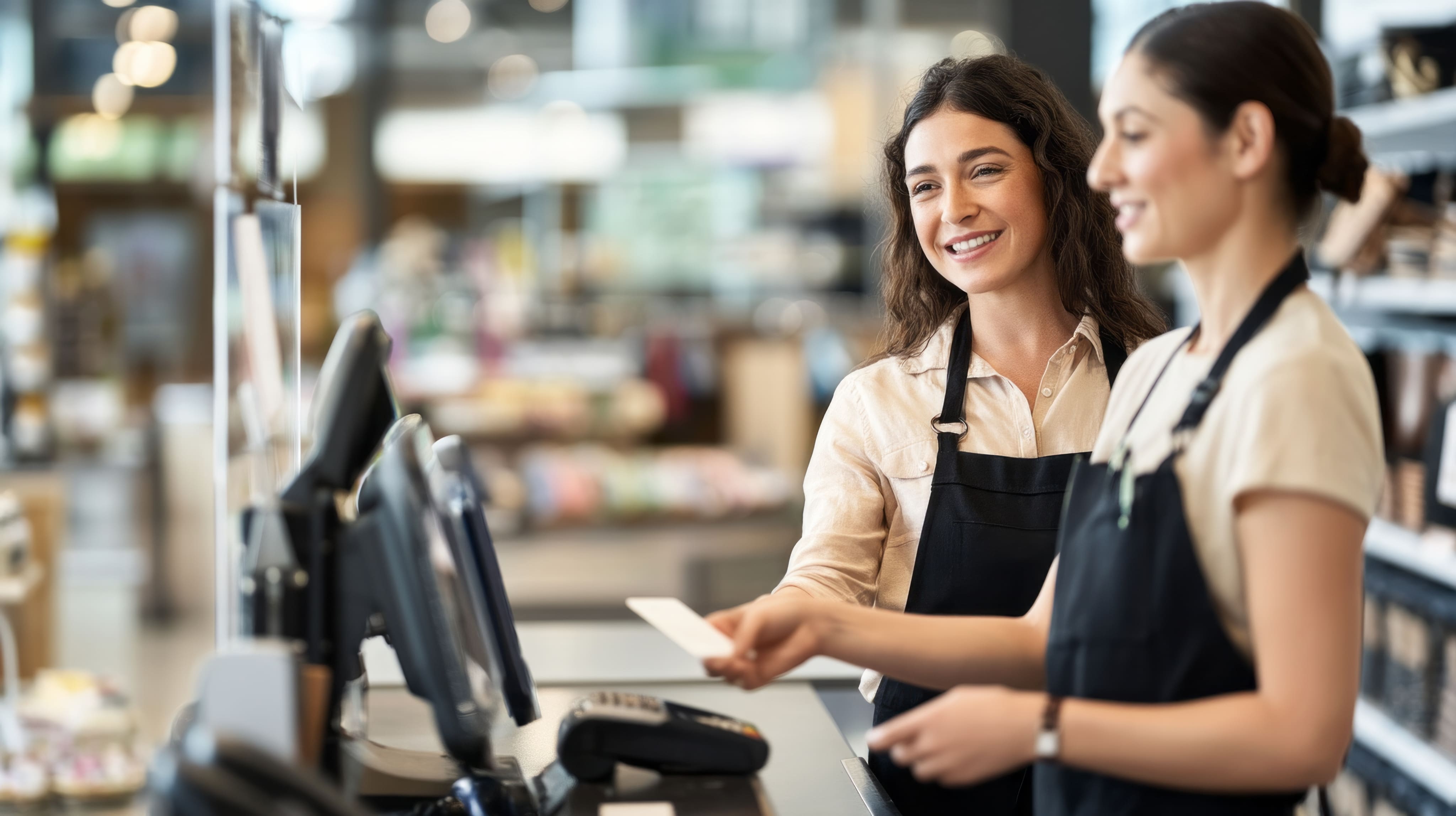 Card payment at a retail POS counter