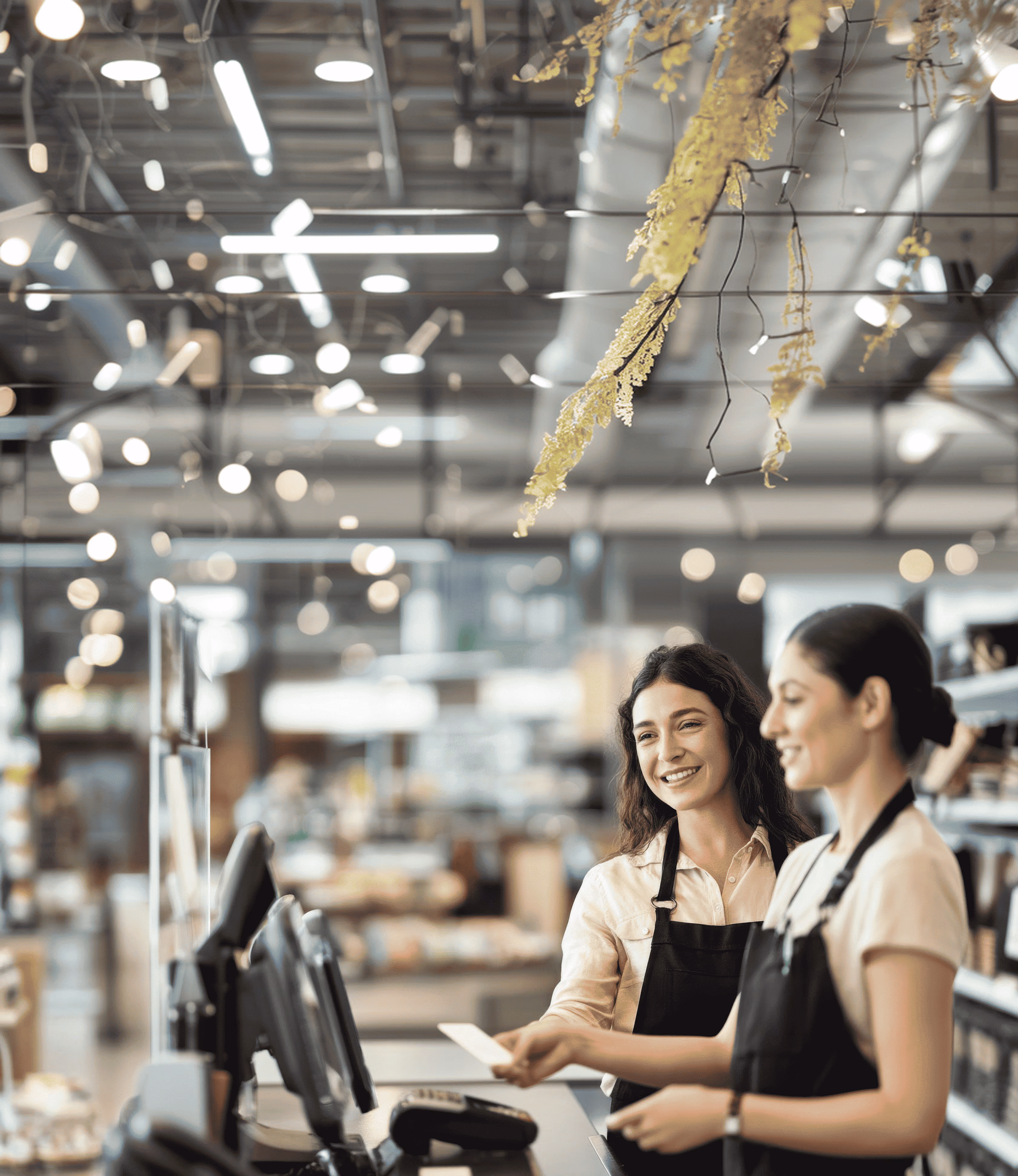 Card payment at a retail POS counter