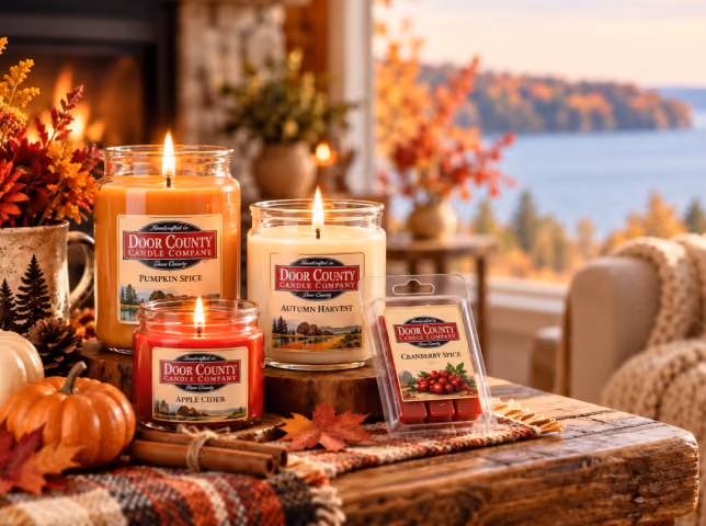 Door County Candle fall candle collection