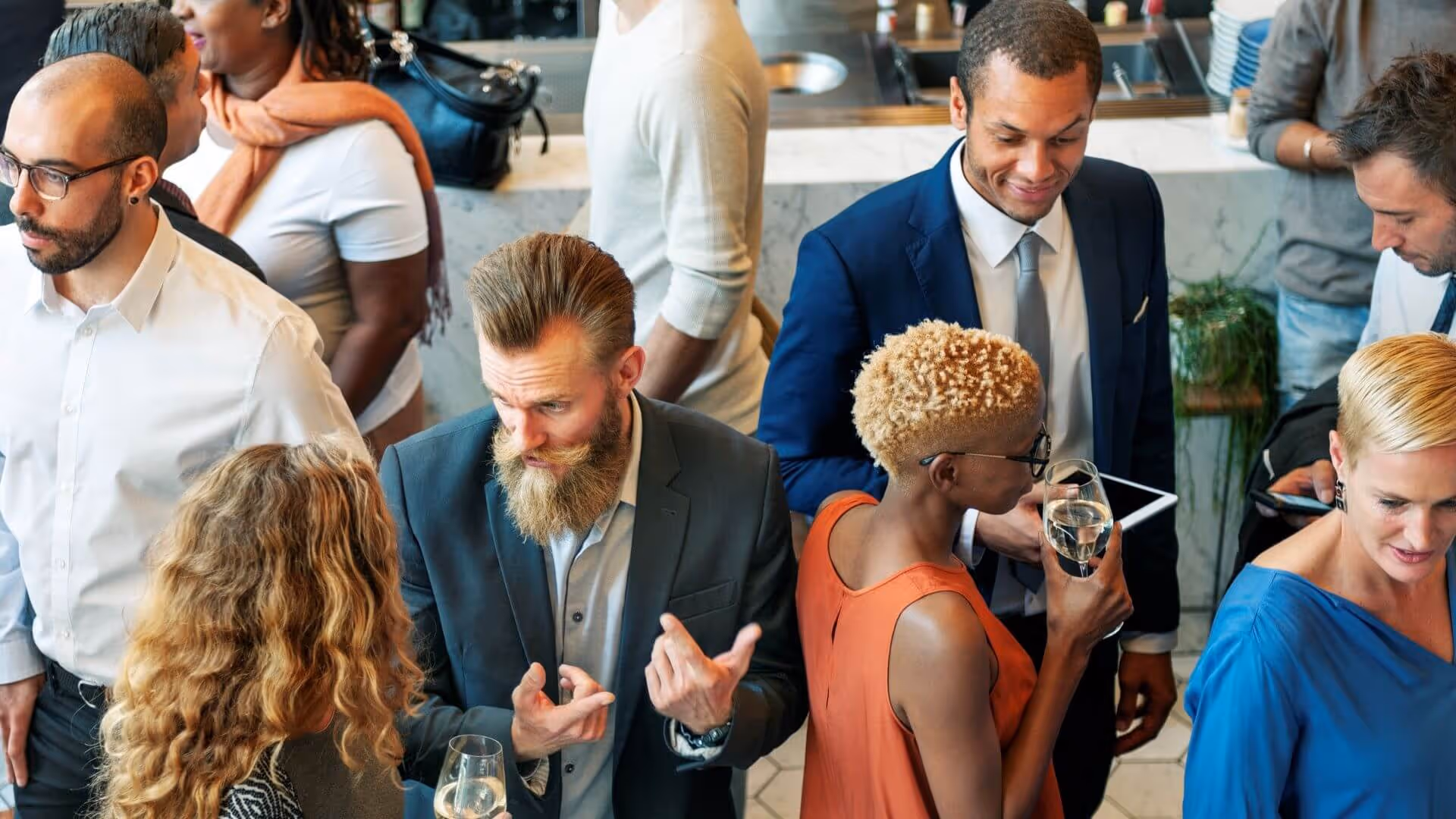 people at dinner party