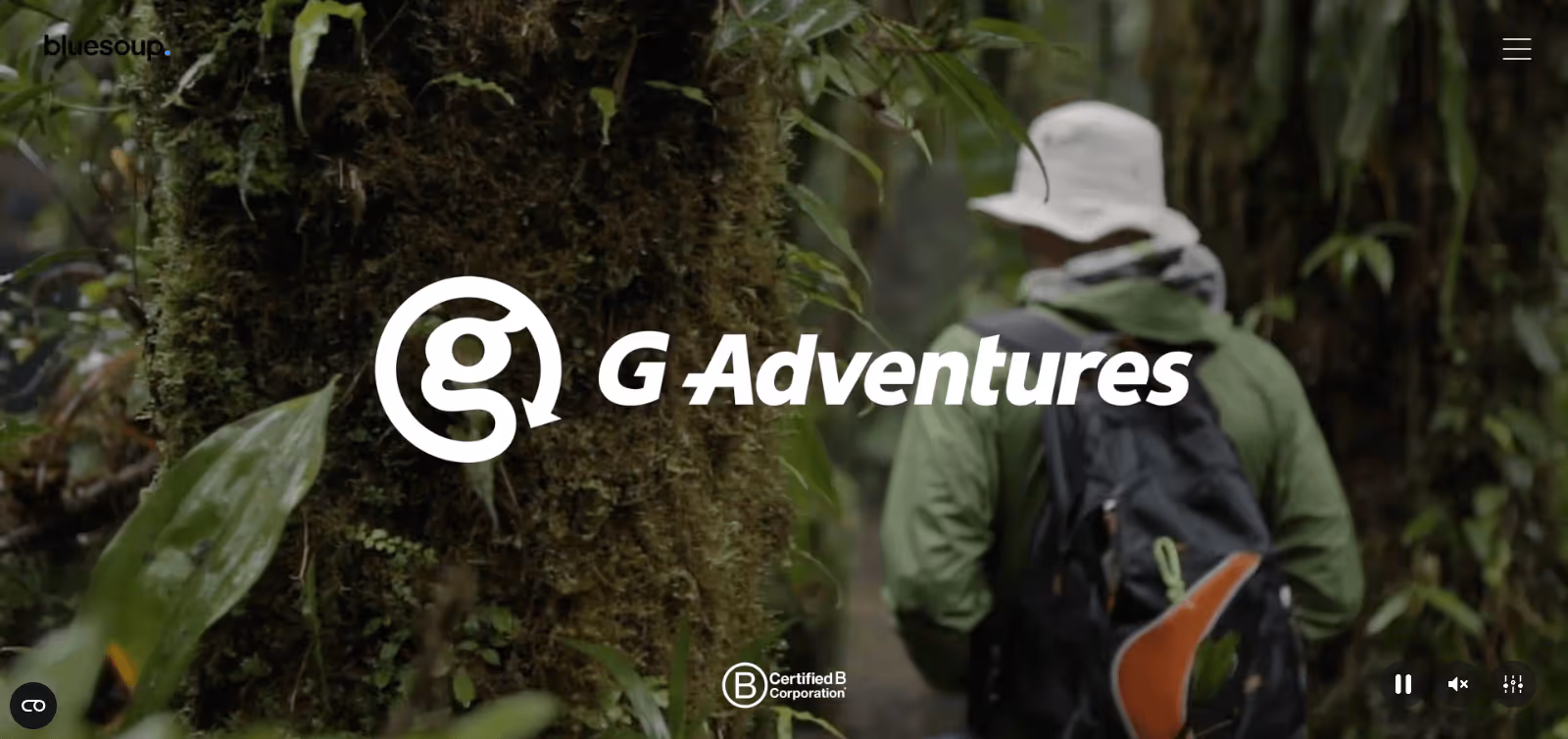 Blue Soup Website Homepage