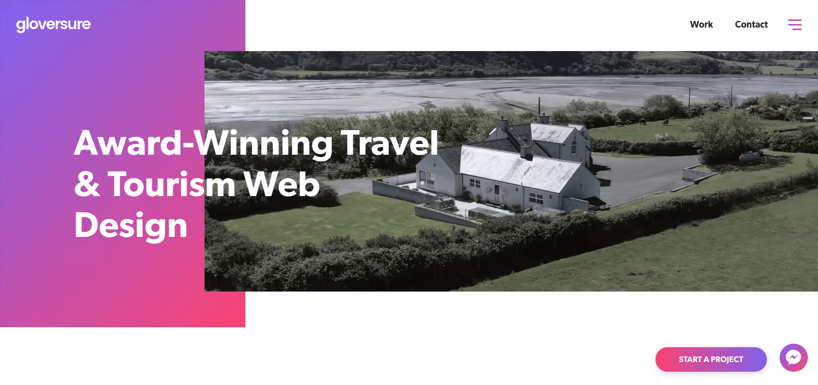 Gloversure Website Homepage