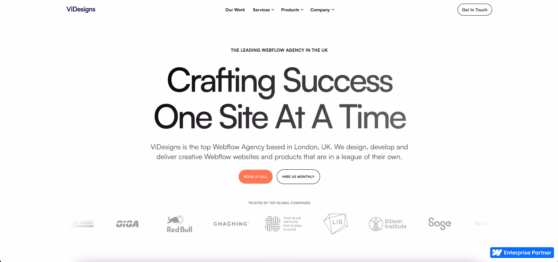 Image of ViDesigns website