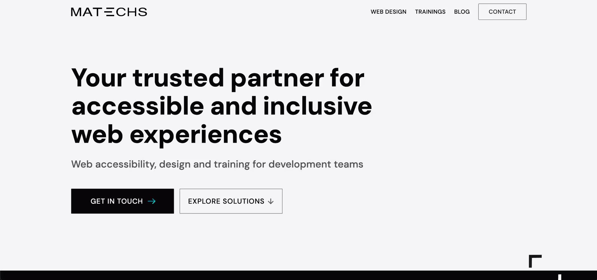 Image of Matechs website