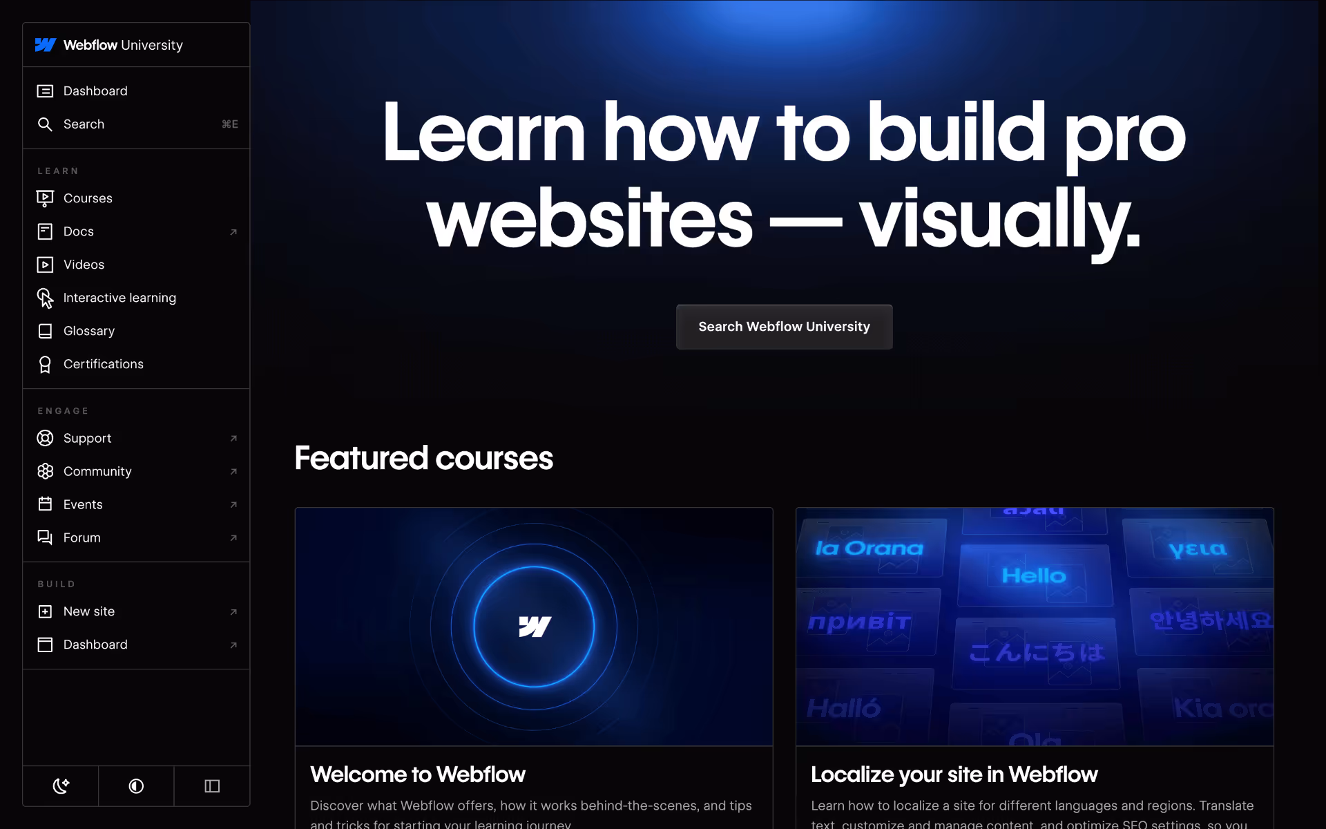 Webflow University