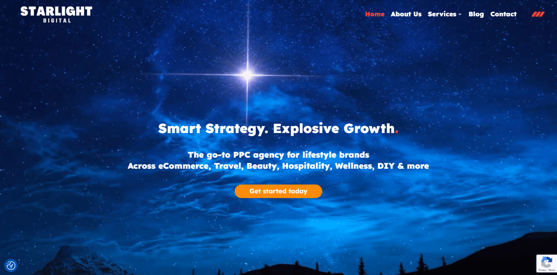 Image of Starlight Digital website
