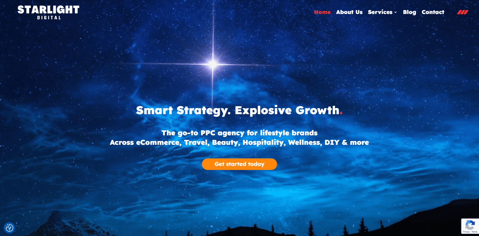 Image of Starlight Digital website