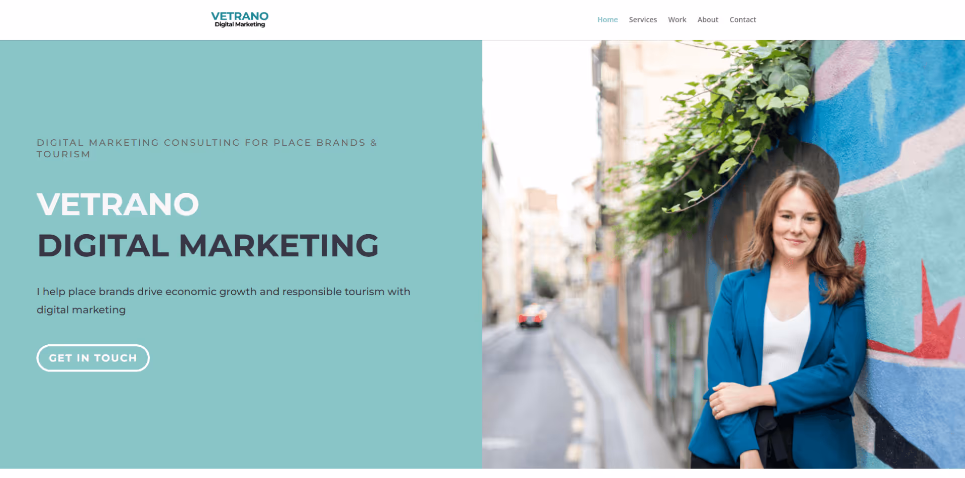 Image of Vetrano Digital website